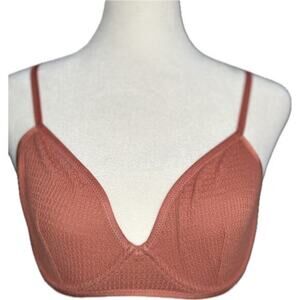 Free People One Of The Girls Balconette in Coral‎ Warmstone size 32 DD underwire